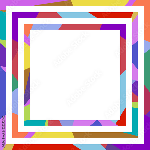 Abstract frame of geometric shapes