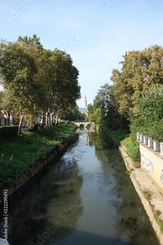 View of Vicenza town fron bridge
