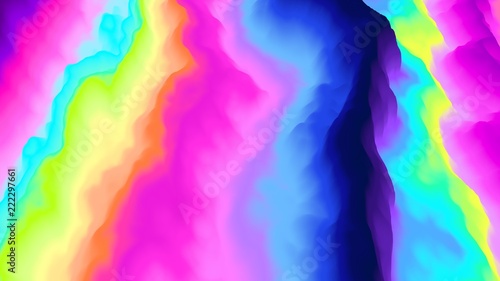 Color explosion. Paint splash. Abstact wallpaper. Multicolor glow. Neon. Fractal. Digital art. Fairy. Futuristic. Surreal texture. 3d illustration. Magical. Imagination. Creative. © ADELART