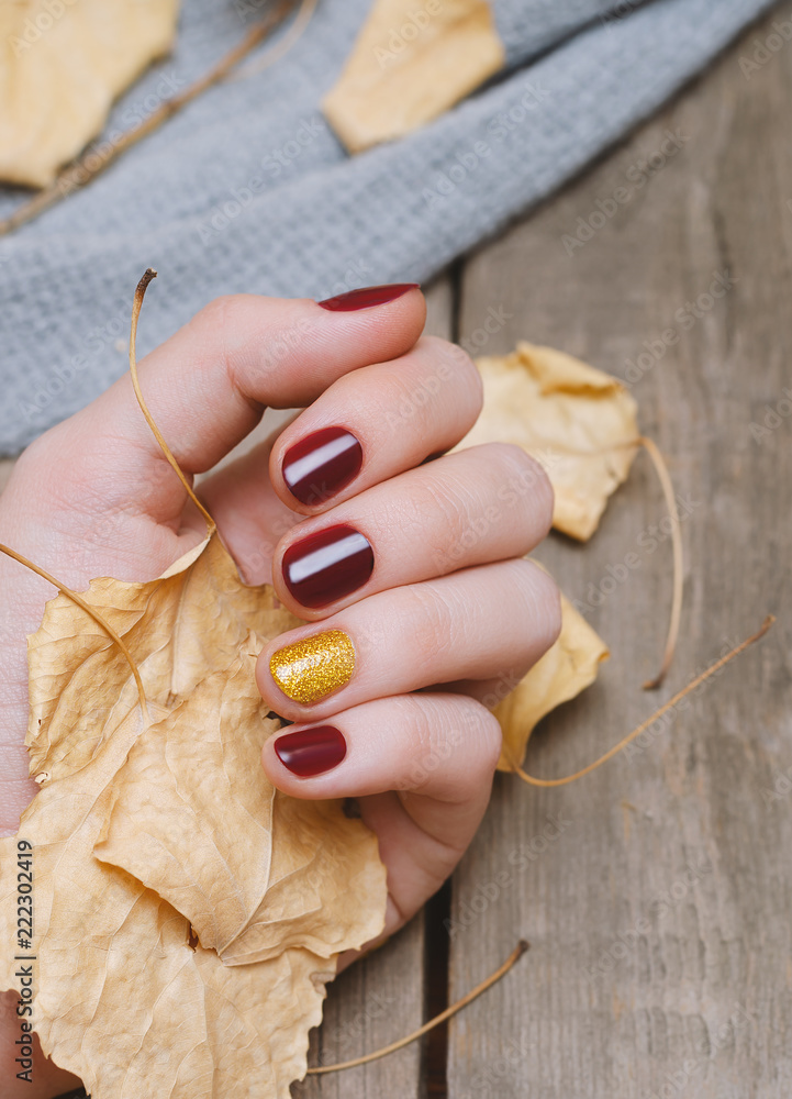 50 Luminous Red and Gold Nail Designs ❤️💅💛 - Be Modish