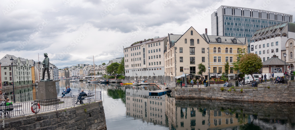 Stadtansichten Alesund, Norwegen