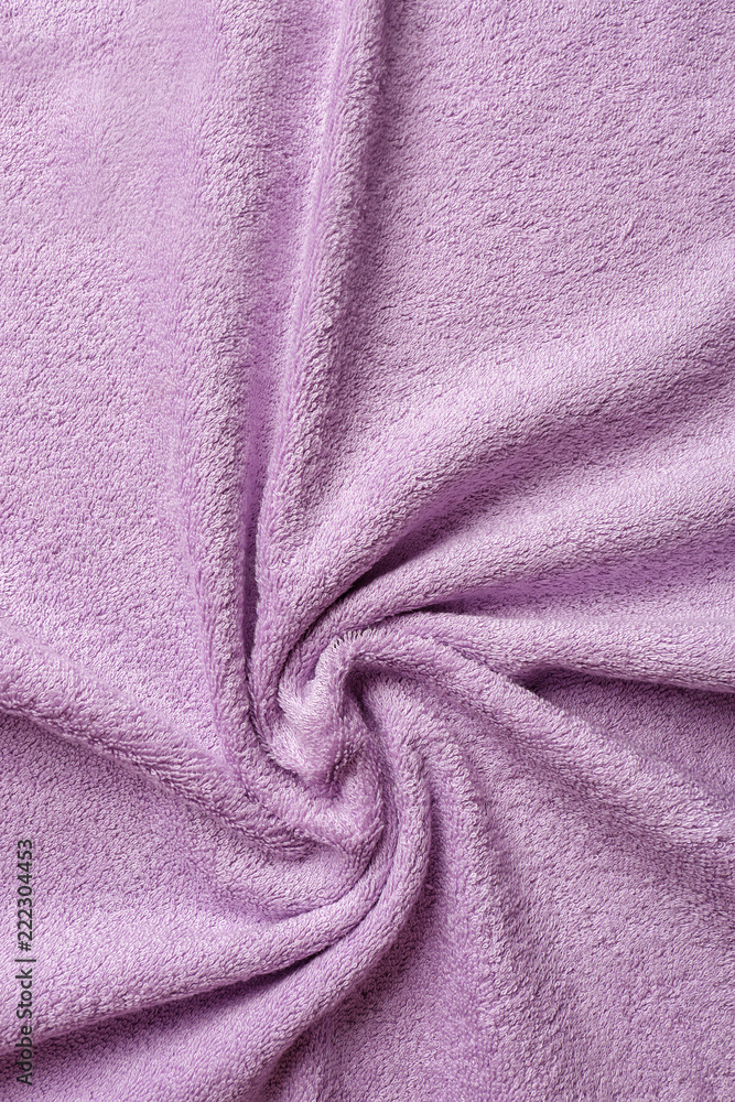 Color soft towel with folds Color soft towel with folds