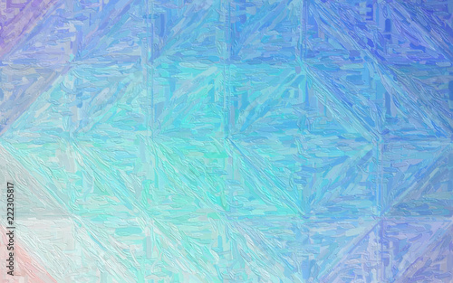 Abstract illustration of blue gree white and red Impasto with long brush strokes background, digitally generated.