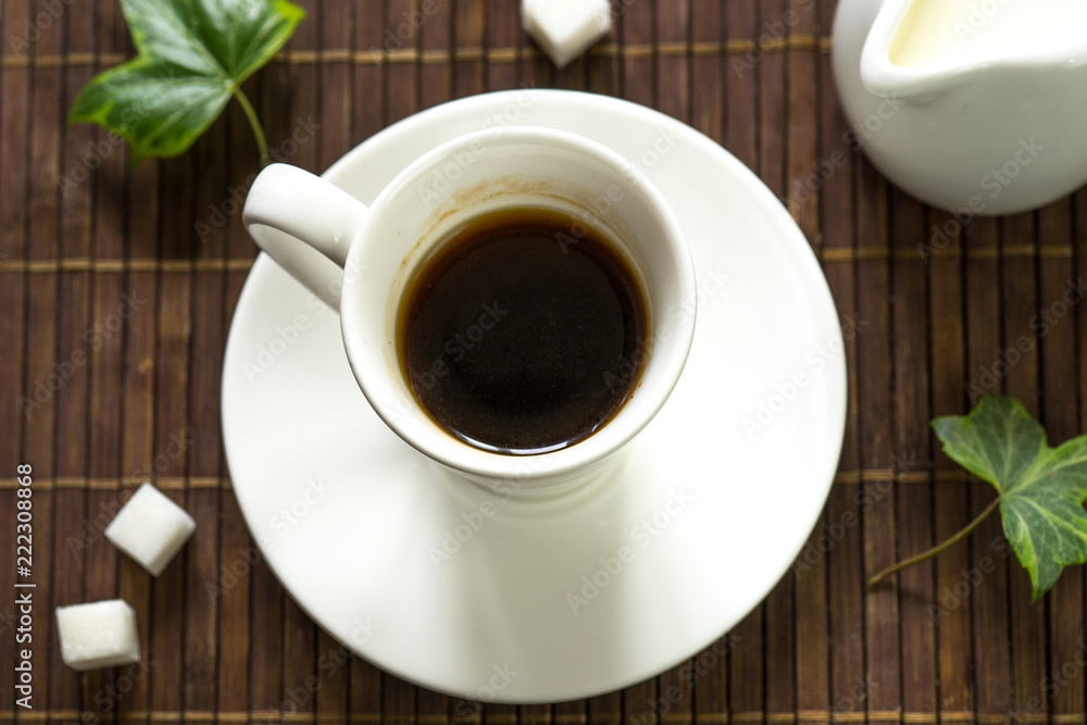 still life with black coffee on a dark background still life with black coffee on a dark background