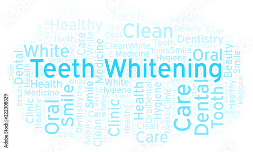 Teeth Whitening word cloud.