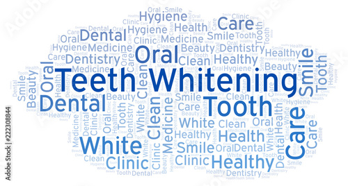 Teeth Whitening word cloud.