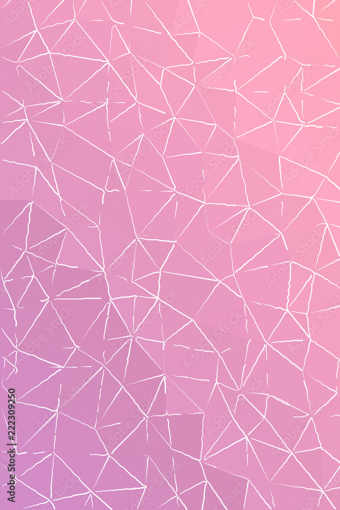 Abstract illustration of Vertical Pearly purple and parrot pink with thin white strokes background, digitally generated.