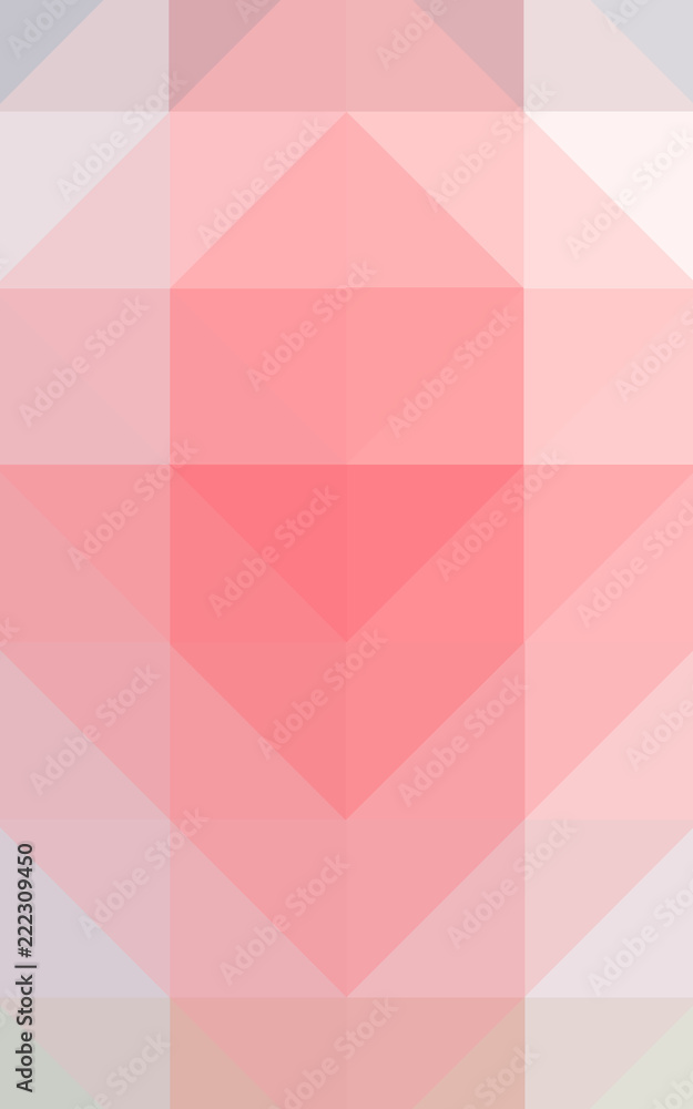 Fototapeta premium Abstract illustration of Vertical white and red triangle polygon background, digitally generated.