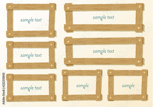 看板のフレームセット