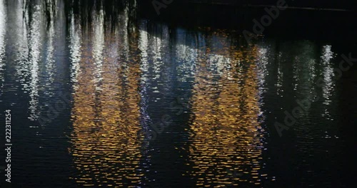 Colorful reflection on the water photo