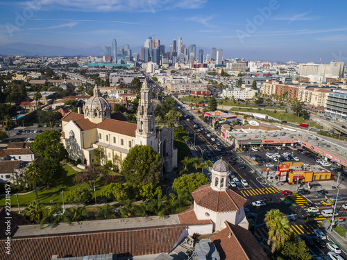 USC Figueroa Looking North Aerial Drone photo