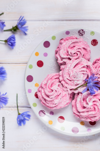 Wallpaper Mural Pink homemade marshmallow Torontodigital.ca