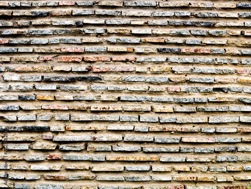 Texture of beige brick on the wall. Background Texture of beige brick on the wall. Background