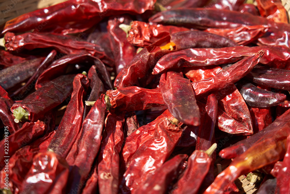 Drying Red Pepper Use Korean Style On The Crock Drying Red Pepper Use Korean Style On The Crock