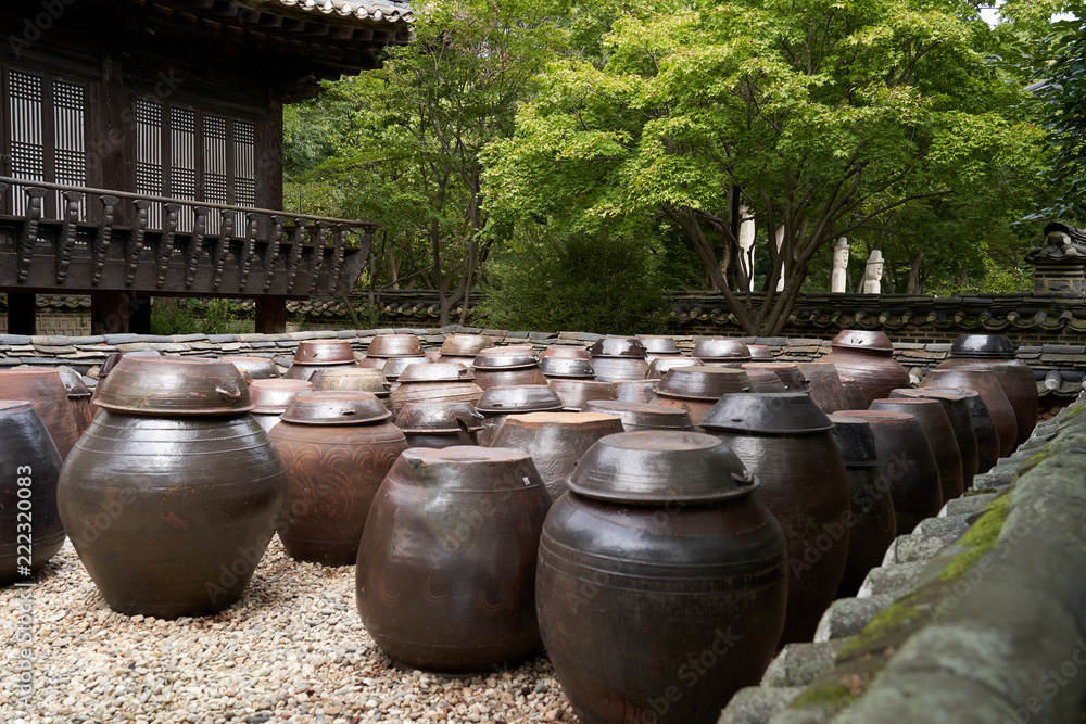 Korean Style Crock In Hanok, In Korea Korean Style Crock In Hanok, In Korea