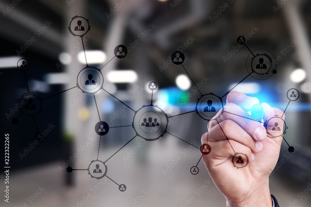 Organisation structure. People's social network. Business and technology concept. Organisation structure. People's social network. Business and technology concept.