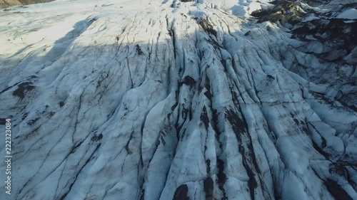 celand Glacier View from Above by a Drone photo