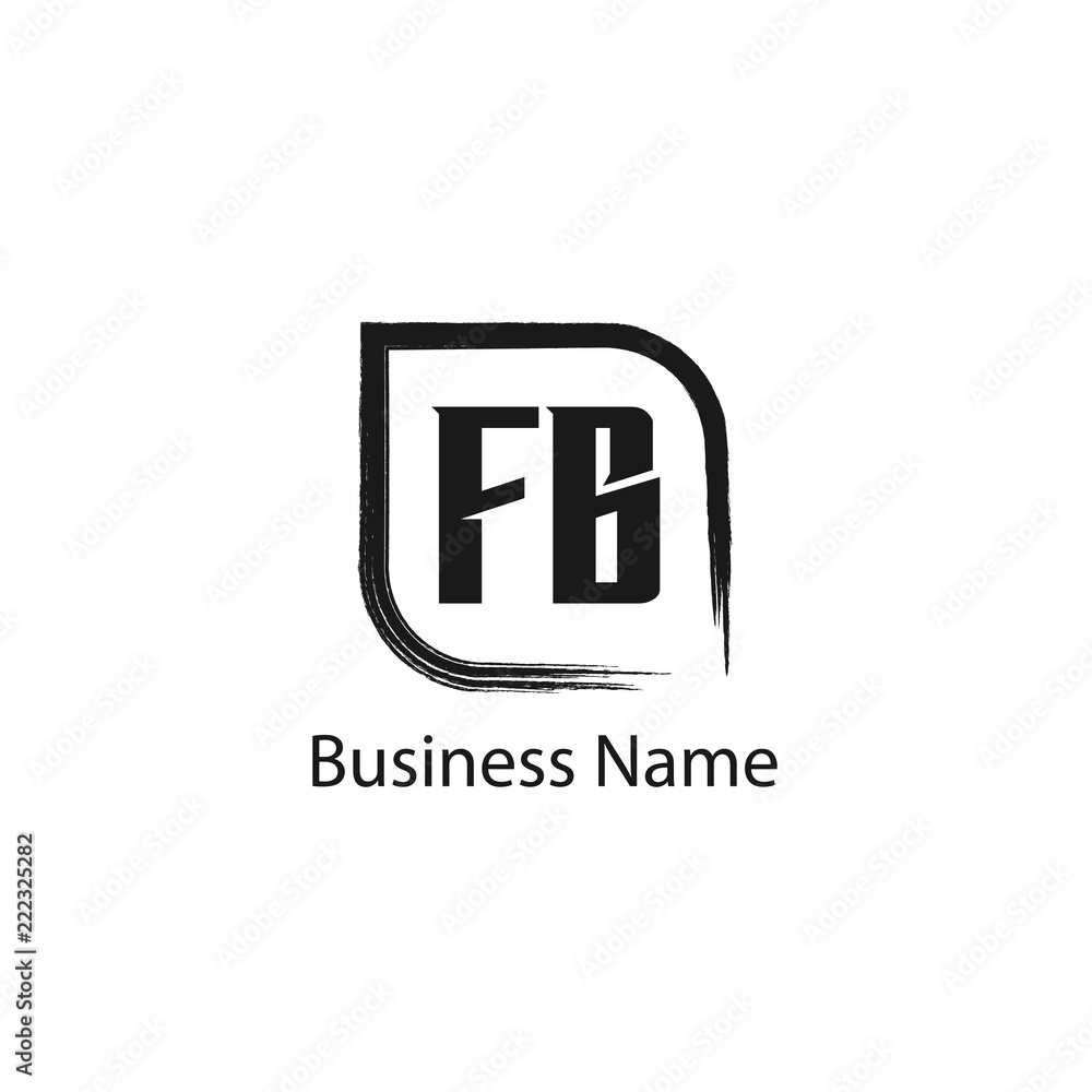 Initial Letter FB Logo Template Design Initial Letter FB Logo Template Design