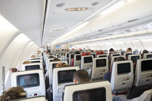 Aircraft Interior with Passengers