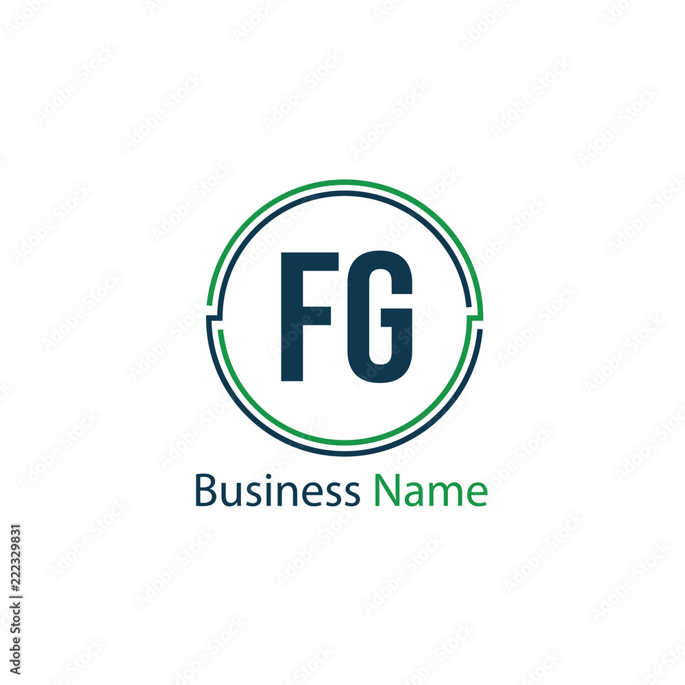 Initial Letter FG Logo Template Design Initial Letter FG Logo Template Design