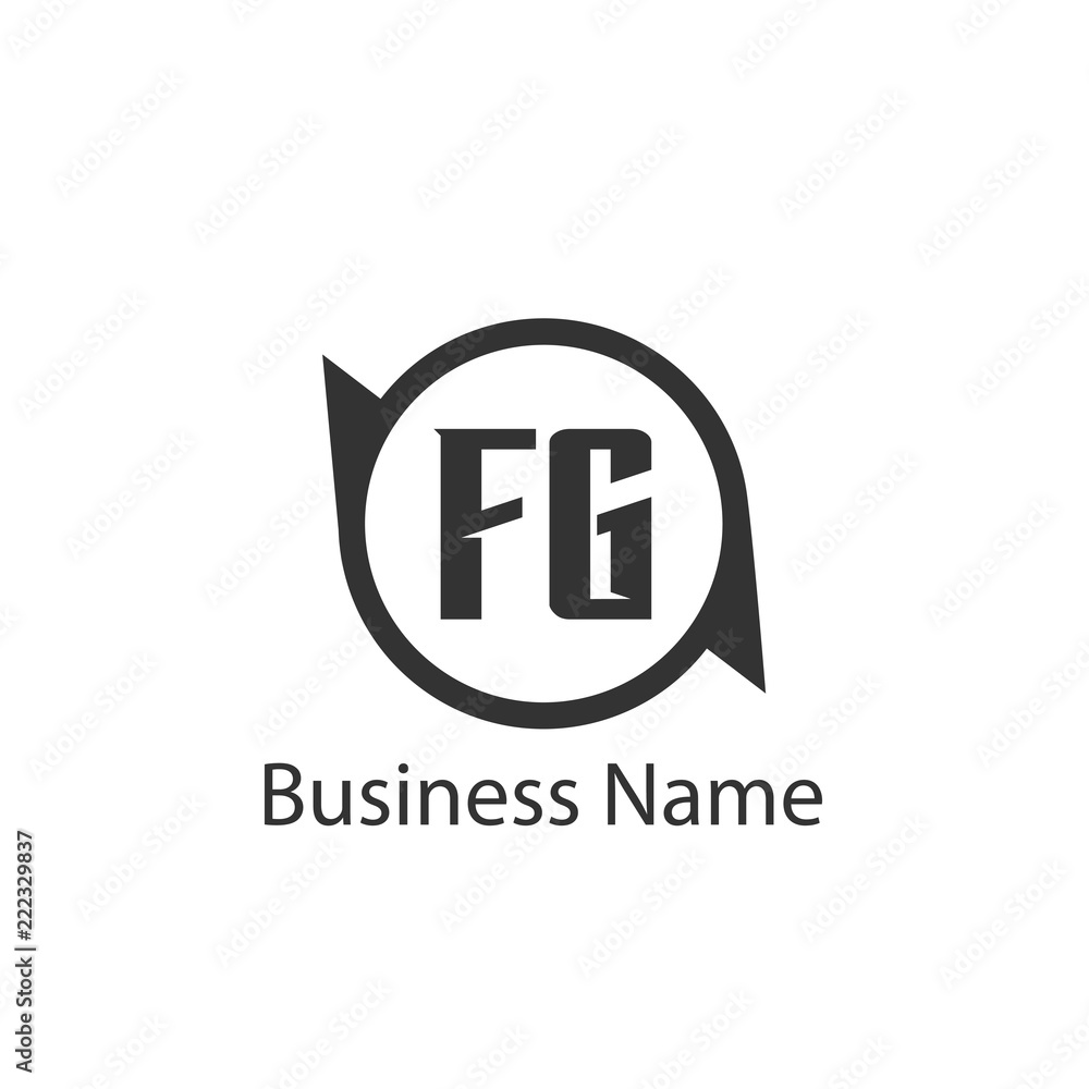 Obraz premium Initial Letter FG Logo Template Design