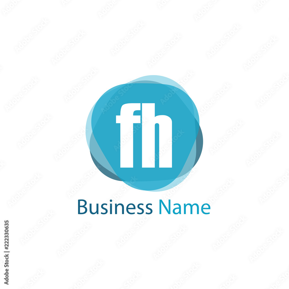 Initial Letter FH Logo Template Design Initial Letter FH Logo Template Design