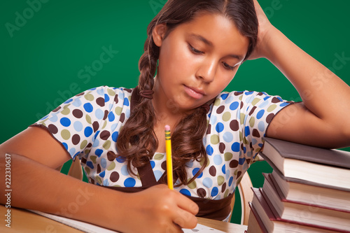 Hispanic Girl Student with ...
