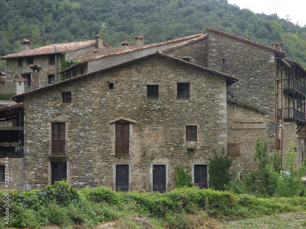 Beget. Pueblo de Girona. Cataluña, España Beget. Pueblo de Girona. Cataluña, España