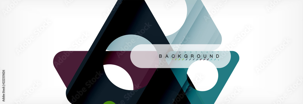 Abstract geometric background. Modern overlapping triangles. Unusual color shapes for your message. Business or tech presentation, app cover Abstract geometric background. Modern overlapping triangles. Unusual color shapes for your message. Business or tech presentation, app cover