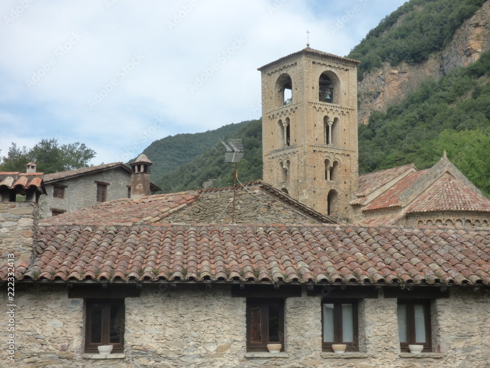 Beget. Pueblo historico  de Gerona, Cataluña, España