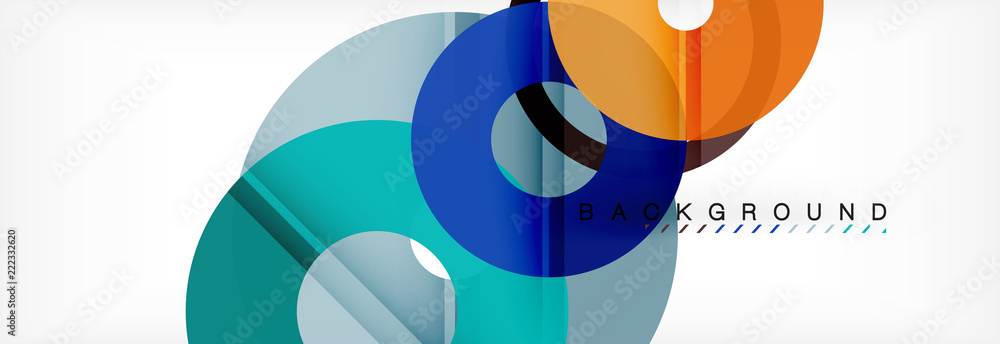 Geomtric modern backgrounds, rings abstract template Geomtric modern backgrounds, rings abstract template