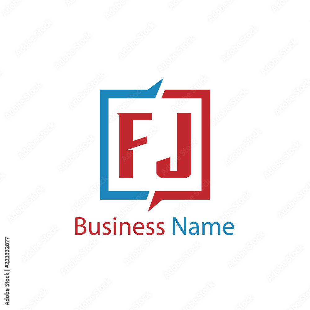 Initial Letter FJ Logo Template Design Initial Letter FJ Logo Template Design