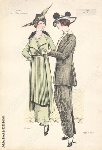 Gravure La Journal des Demoiselles de 1915 N°5278