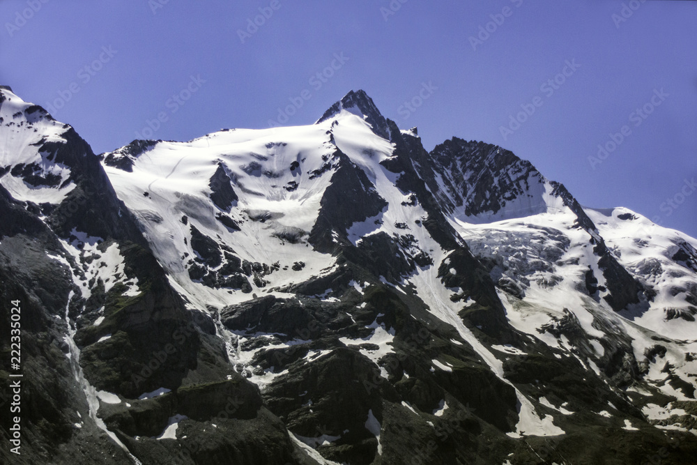 Grossglockner Glacier and mountain peak