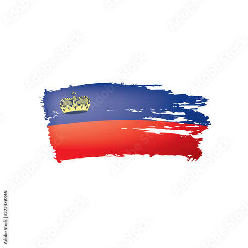 liechtenstein flag, vector illustration on a white background