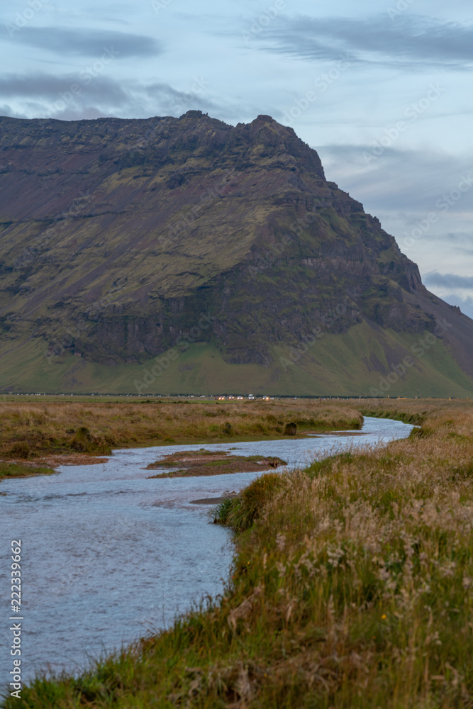 Landscapes in the south coast of Iceland, summer 2018