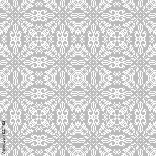 Classic seamless light pattern. Traditional orient ornament. Classic vintage background