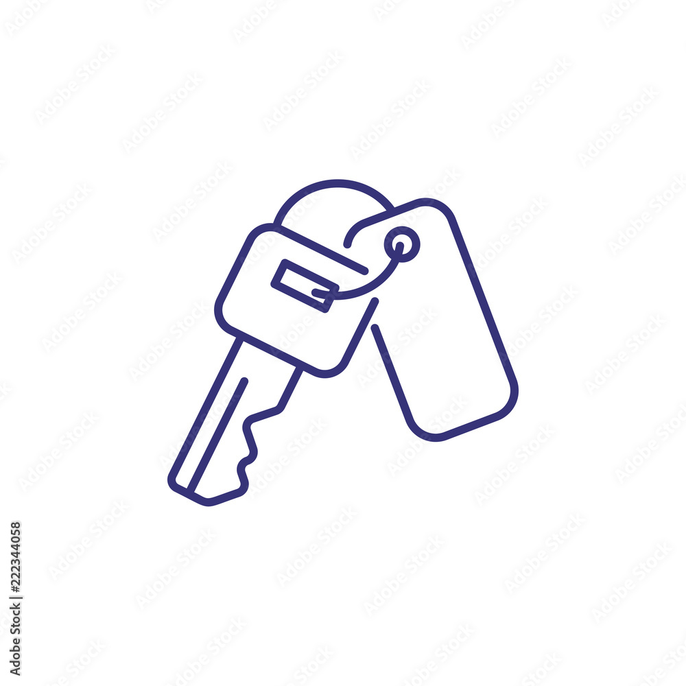 Room key line icon. Lock, access, apartment, trinket.
Hotel concept. Vector illustration can be used for topics like security, mortgage, travelling Room key line icon. Lock, access, apartment, trinket.
Hotel concept. Vector illustration can be used for topics like security, mortgage, travelling