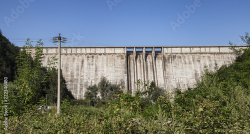 BICAZ, NEAMT, ROMANIA - AUGUST 09, 2018: A view of Bicaz Dam on August 09, 2018 in Bicaz.