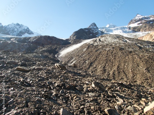 beautiful glacier hike and clim to Weisskugel mountain photo