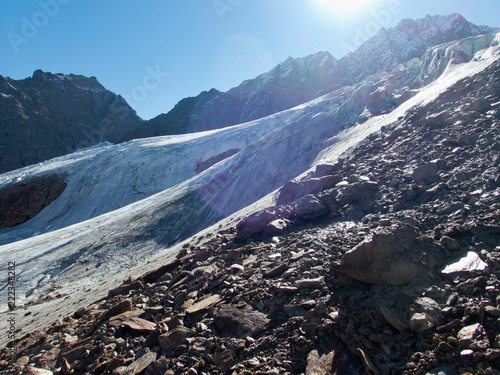 beautiful glacier hike and clim to Weisskugel mountain photo