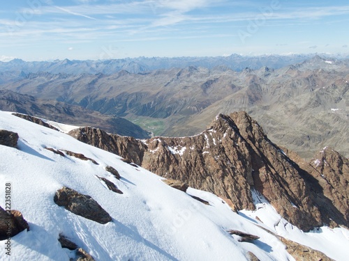 beautiful glacier hike and clim to Weisskugel mountain