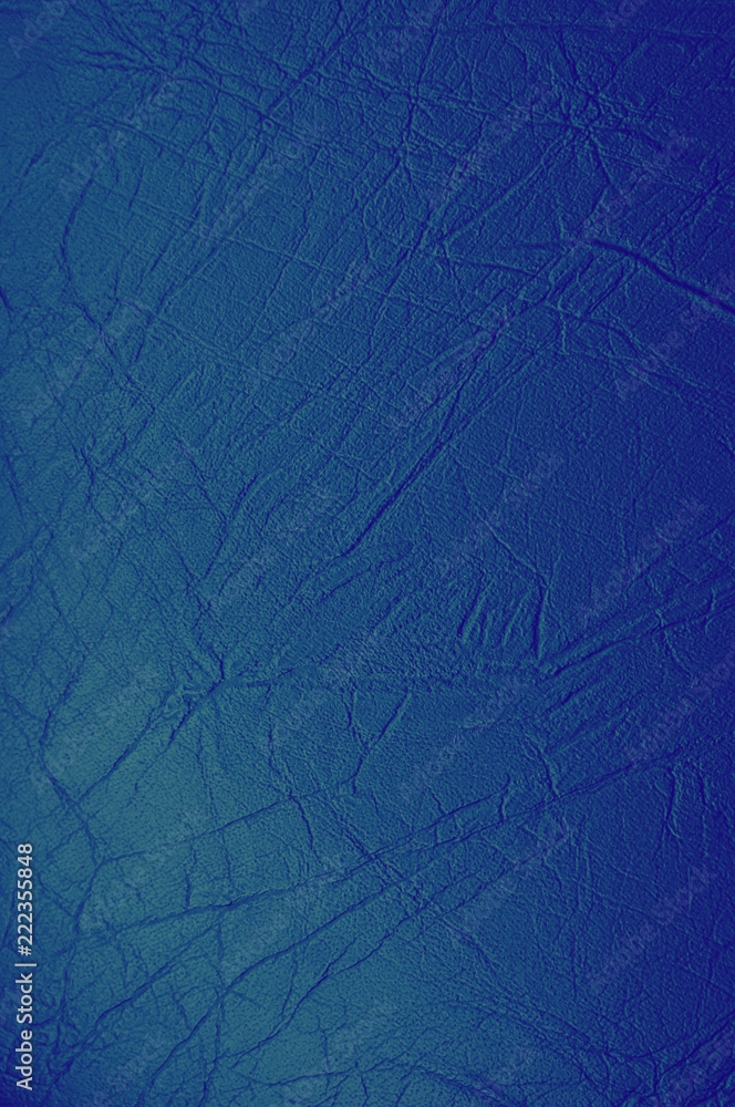 Blue artificial leather, toned image Blue artificial leather, toned image