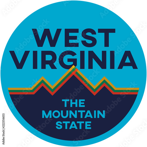 west virginia: the mountain state | digital badge