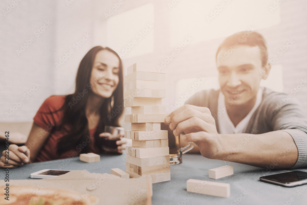 Young Smiling People Have Fun on Party at Home. Young Smiling People Have Fun on Party at Home.