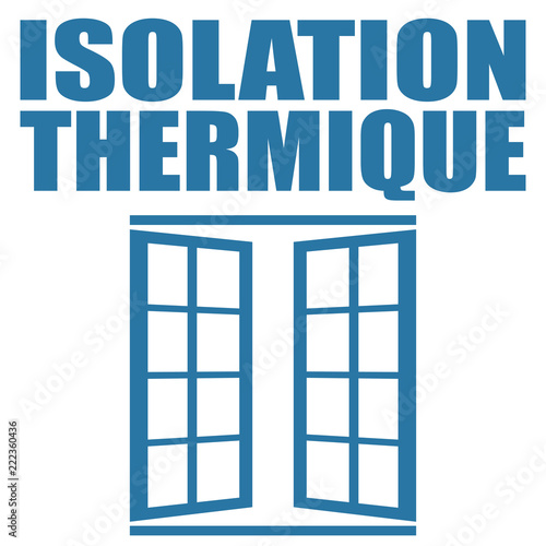 Logo isolation thermique.
