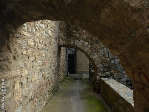 Fototapeta Naklejka Na Ścianę i Meble -  Camprodon. Pueblo medieval de Girona, Cataluña, España