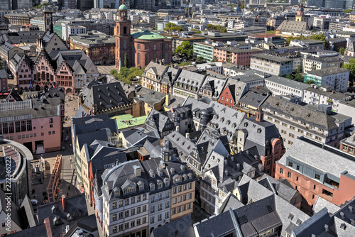 Die wiederaufgebauten Altstadthäuser in der Frankfurter Innenstadt zwischen Dom, Römer und Schirn