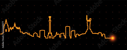 Kiev Light Streak Skyline