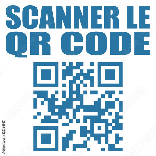 Logo scanner le QR code.